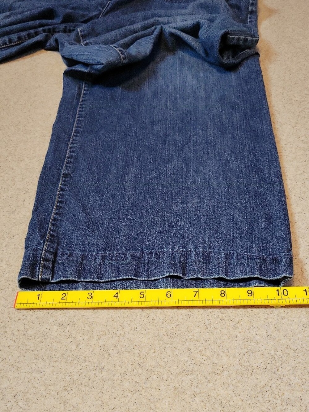 Jones New York Wide-Leg Denim Jeans 100% Cotton Size 14 - Picture 9 of 10